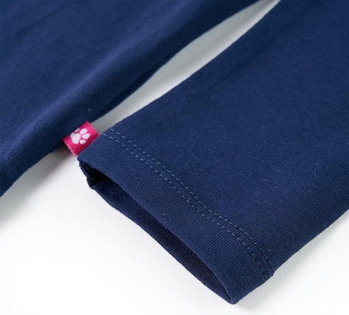 Immagine prodotto vidaXL Camicia da bambino a maniche lunghe blu navy 104,Materiale: 95% cotone (104)