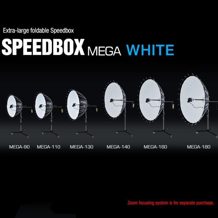 SMDV Speedbox Mega 110 Deep Softbox 110cm con attacco Bowens (Adattatore per unità flash)