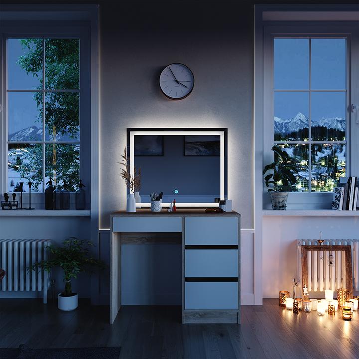Produktbild Vicco Sherry mit LED-Spiegel (90 x 40 x 75 cm)