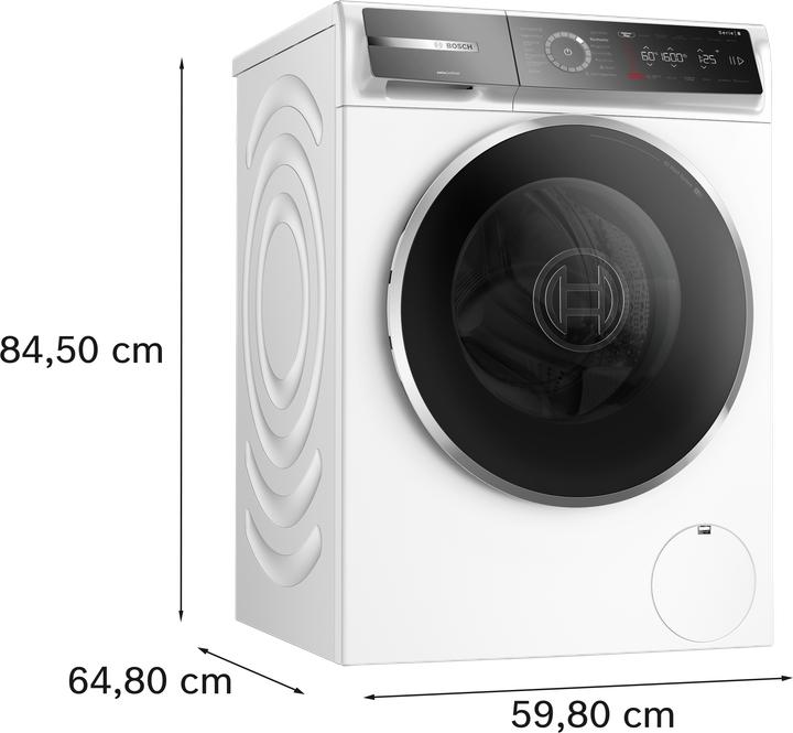 Produktbild Bosch Hausgeräte Serie 8 WGB25605CH (10 kg, Links)