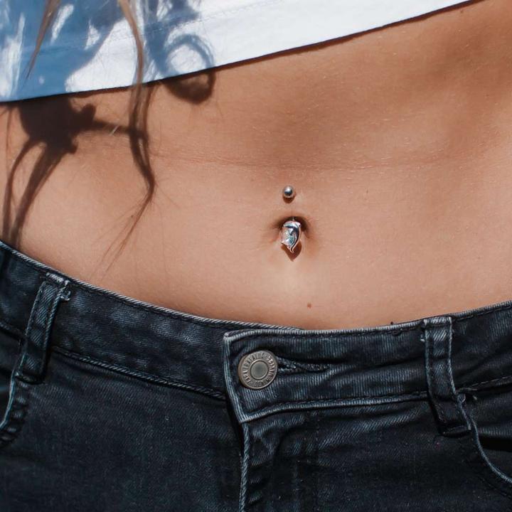 Image du produit Bijouteria Piercing nombril (Acier inoxydable, Laiton, Cristallin)