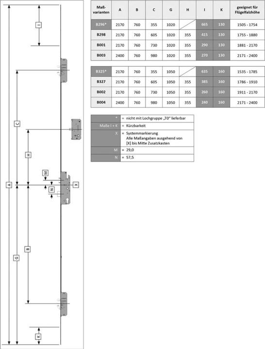 Produktbild NoName Mehrfachverr.BS2300SL T0XF,16K45928-LR31B001H1 (Profilzylinder)