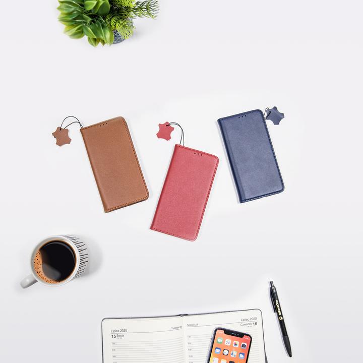 Productafbeelding OEM Echt lederen Smart Pro hoesje voor iPhone 11 kastanjebruin (Apple iPhone 11)