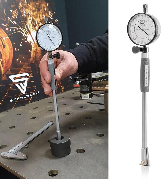 Image du produit Stahlwerk Micromètre intérieur avec comparateur analogique, plage de mesure 18-50 mm