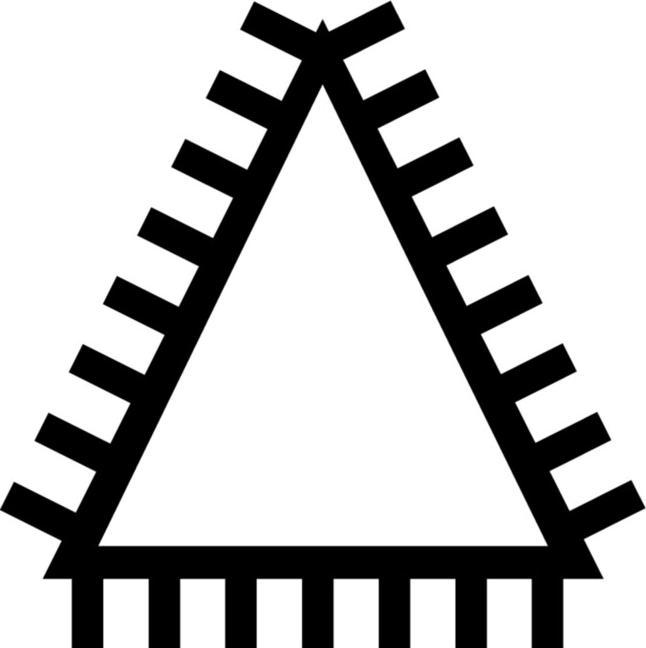 Actual product image Pferd Three square file (Slash 1, 200 mm)