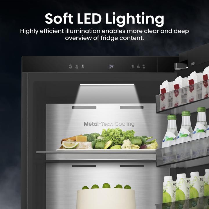 Actual product image Hisense RL5K370GSFC Kühlschrank Stand 372l, Schwarz (372 l)