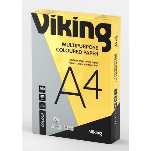Office Depot, Kopierpapier, Kopierpapier A4 160 g/m² Intensiv Gelb (160 g/m², 250 x, A4)
