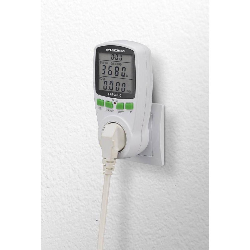 Thumbnail - Basetech, Energiemessgerät, EM-3000 Energiekosten-Messgerät Kostenprognose