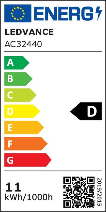 Energy Label Osram Classic A (E27, 11 W, 1521 lm, 3 x, D)