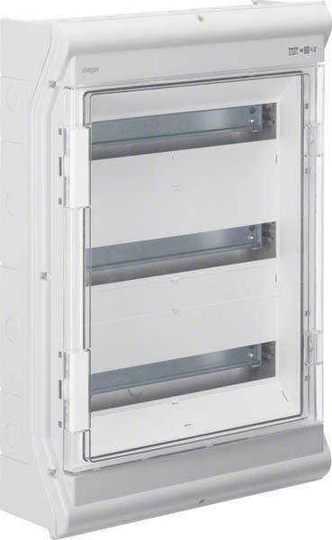 Actual product image Hager HAG VE318PN Vector IP65, 3x18 PLE, UV-stable, LE (Terminal strips)