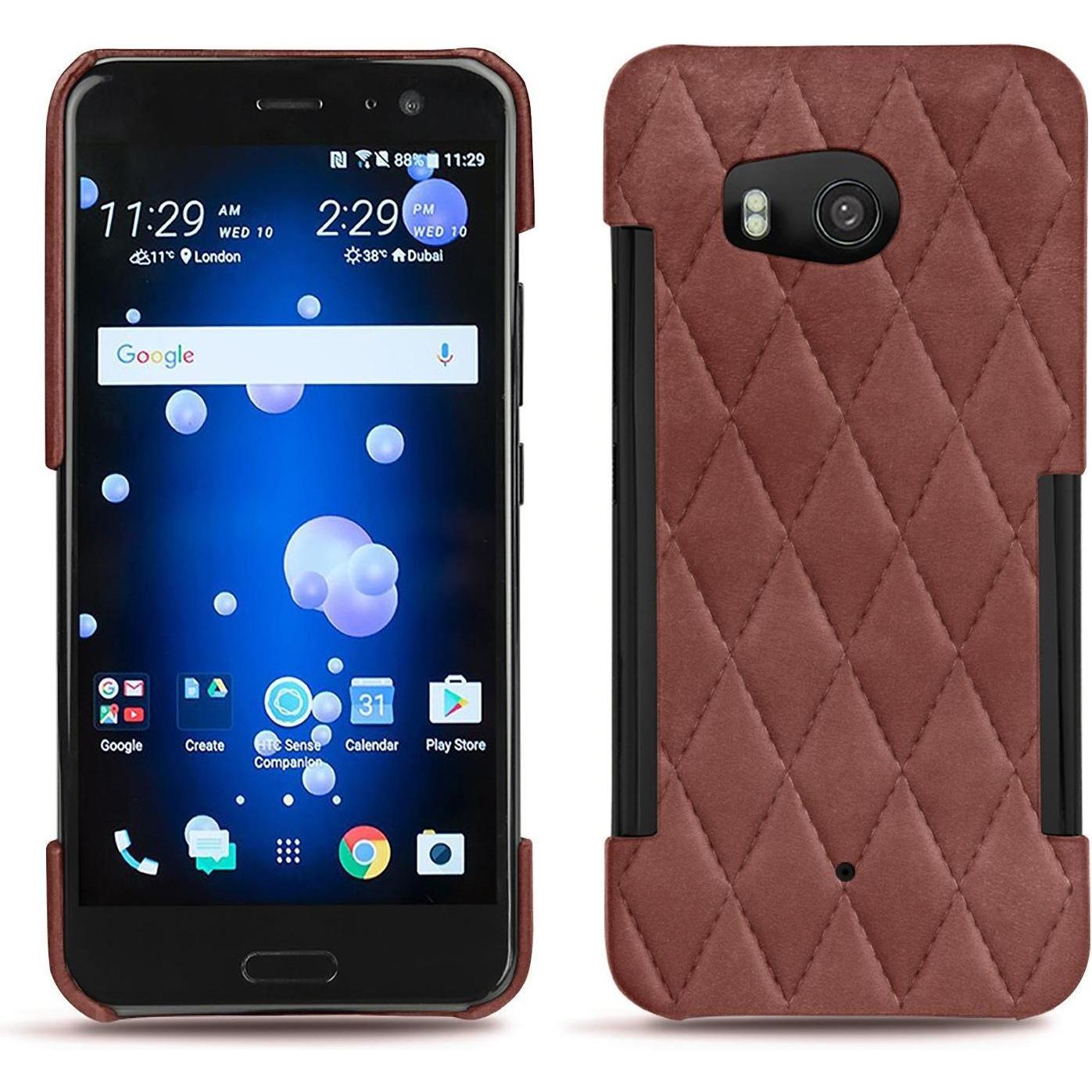 Thumbnail - Noreve Lederschutzhülle (HTC U11), Smartphone Hülle, Rot