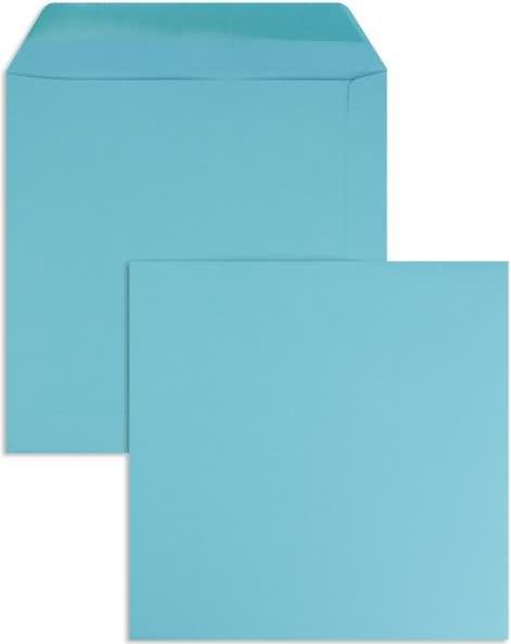 Actual product image Blanke Envelopes 170x170mm 120g/qm gummed PU=100 pieces caribbean (100 x)