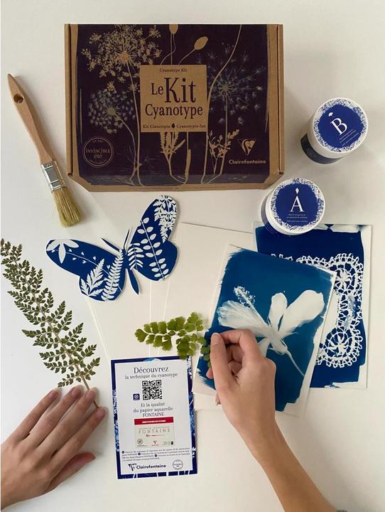 Actual product image Clairefontaine Cyanotype Creative Kit Set