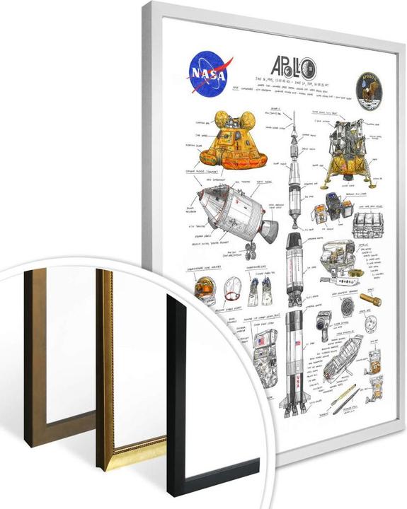 Image du produit Trenddeko Sparshott - Apollo 11 (24 x 30 cm)