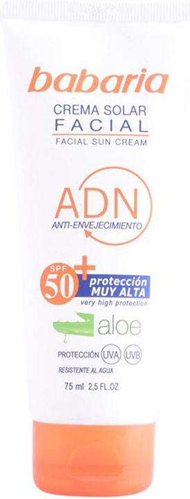 Produktbild Babaria SOLAR ADN crema solar facial aloe vera SPF50 75 ml (Sonnencreme, SPF 50, 75 ml)