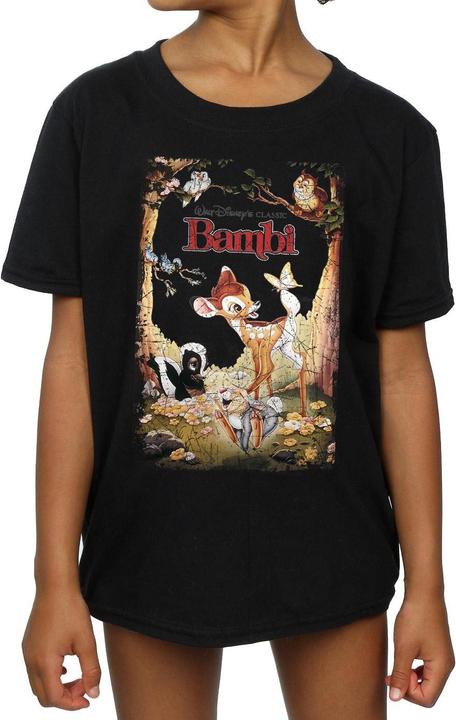 Immagine prodotto Disney Bambi Retro Poster Maglietta Ragazze (152, 158)