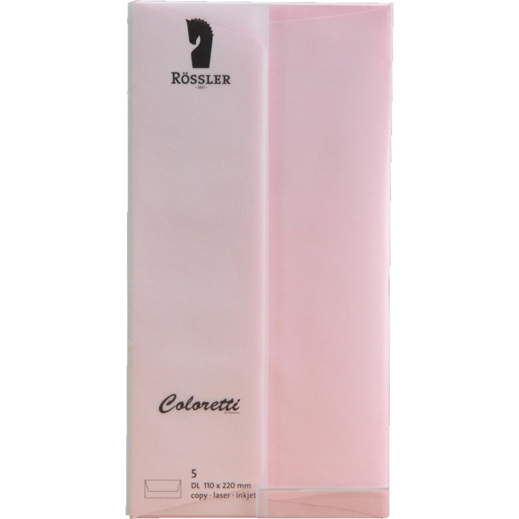 Magni, Busta da lettere, Buste Coloretti DL 5s rosa (220 x 110 mm, 5 x)