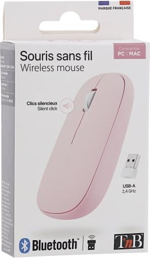 Image du produit T'nB Souris sans fil Bluetooth Color (Rose) (Sans fil)