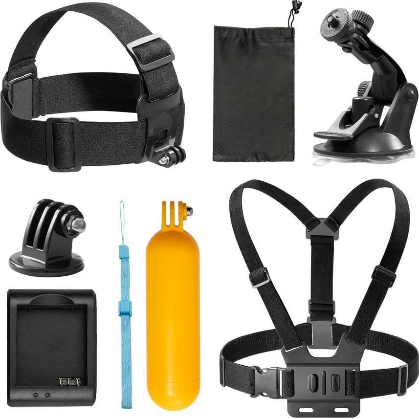 Akaso Action Camera accessories - 7 pieces, Action Cam Zubehör