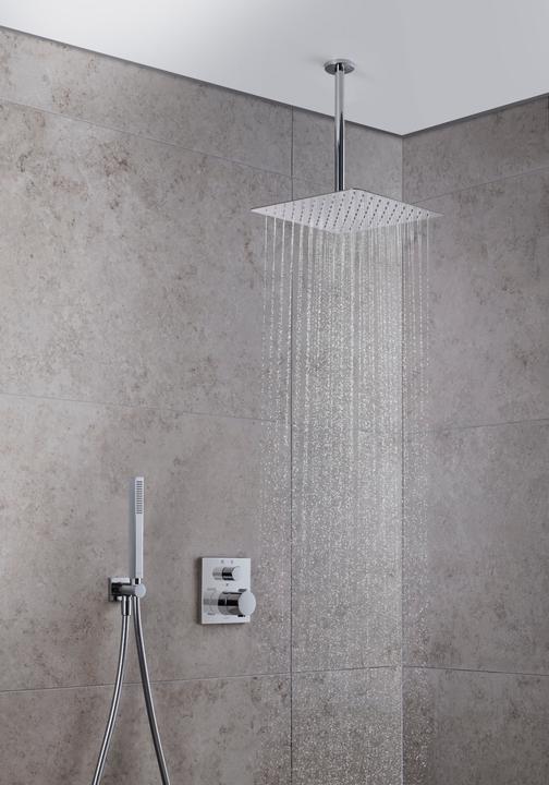 Productafbeelding Duravit Bardouche hoekig chroom (1 Typen balken, 21 l/min)