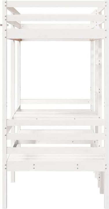 Produktbild vidaXL Hochbett mit Schreibtisch & Stühlen (90 x 190 cm)