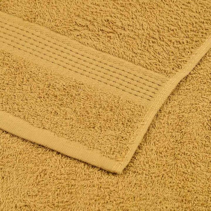 Immagine prodotto vidaXL Asciugamani da bagno 10 pz. Golden 100x150 cm 360 g/m² 100% cotone telo doccia (100 x 150 cm)
