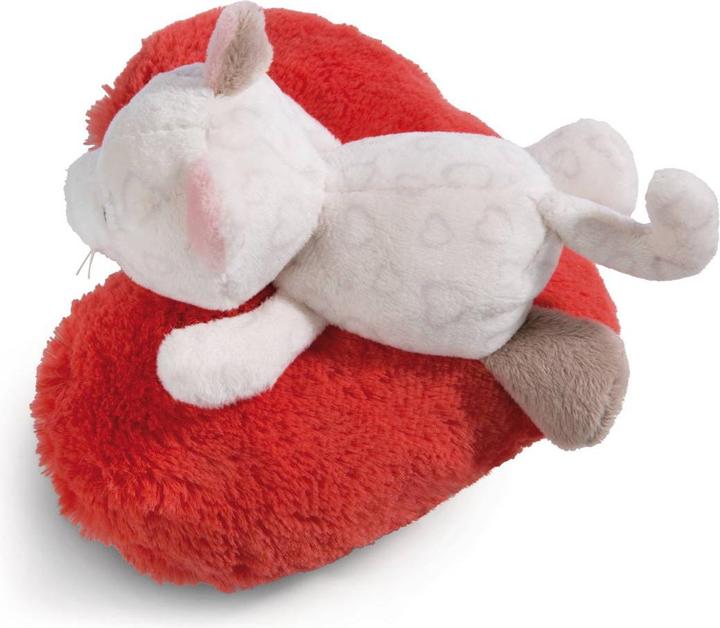 Actual product image NICI Plush figure Love cat 13cm white (14 cm)