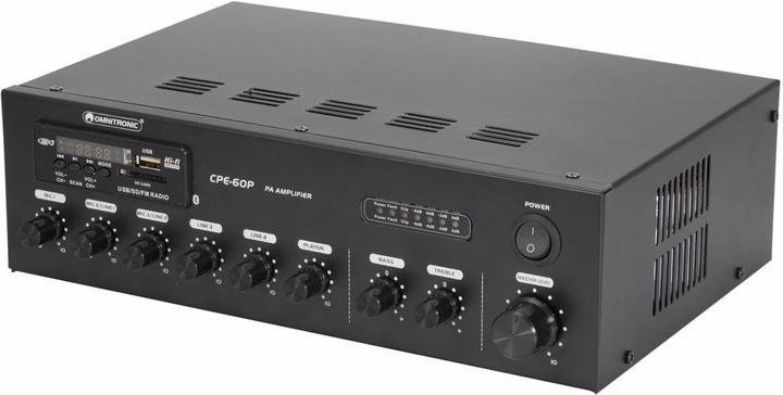 Actual product image Omnitronic CPE-60P ELA ELA amplifier 60 W 4-channel 1-zone