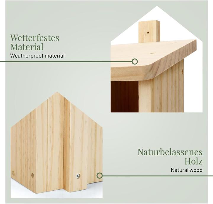 Immagine prodotto Wildlife home Nistkasten Halbhöhle-Set für Vögel (2 Stück)