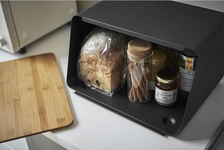 Actual product image Yamazaki Bread bin with removable lid TOWER