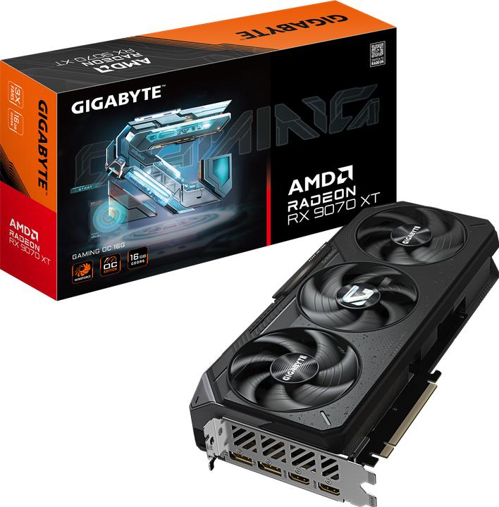 Actual product image Gigabyte Radeon RX 9070 XT GAMING OC 16G (16 GB)