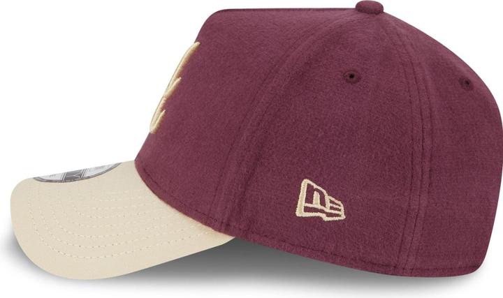 Actual product image New Era A-Frame 9Forty Cap MOLESKIN Atlanta Braves maroon (One size)