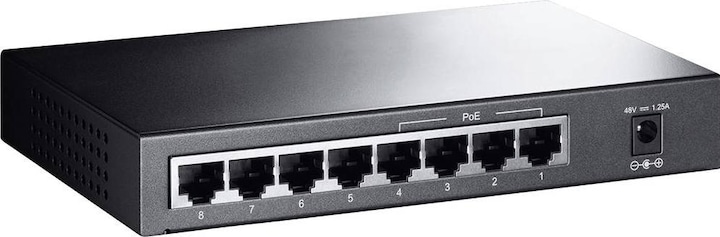Actual product image TP-Link Tl-Sf1008p (8 Ports)