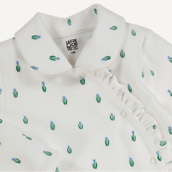 Produktbild La Redoute Collections Einteiliger Pyjama aus Samt mit Blumenmuster (56)