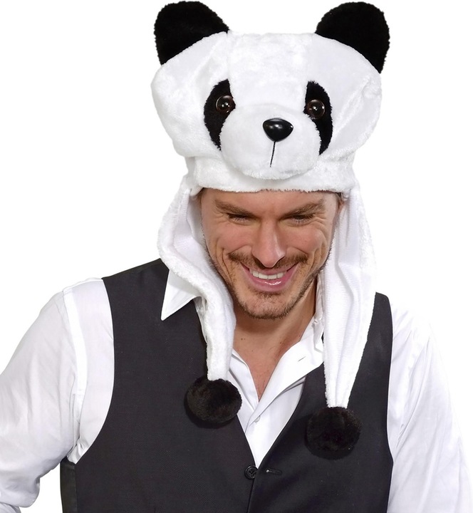 Produktbild Widmann Mütze Panda Plüsch