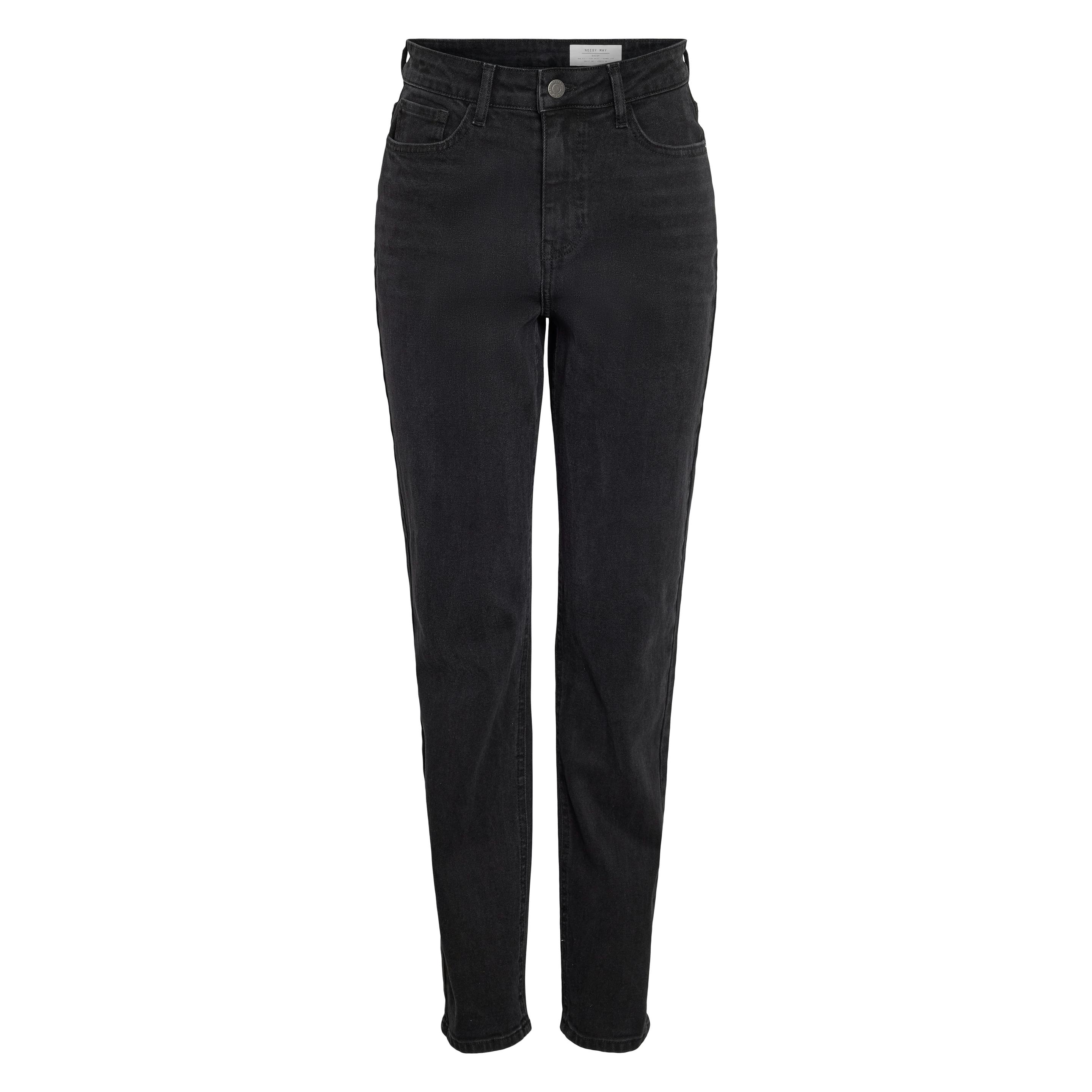 Noisy May, Damen, Jeans, Nmdaisy Hw Mom Fit Jean Black Fwd Noos, Schwarz, (W30/L34)