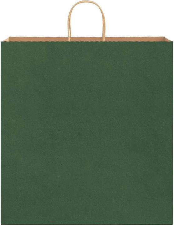 Actual product image VidaXL Kraft paper bags 50 pcs. with handle green 45x17x48 cm paper bag (Gift bag, 50 x)