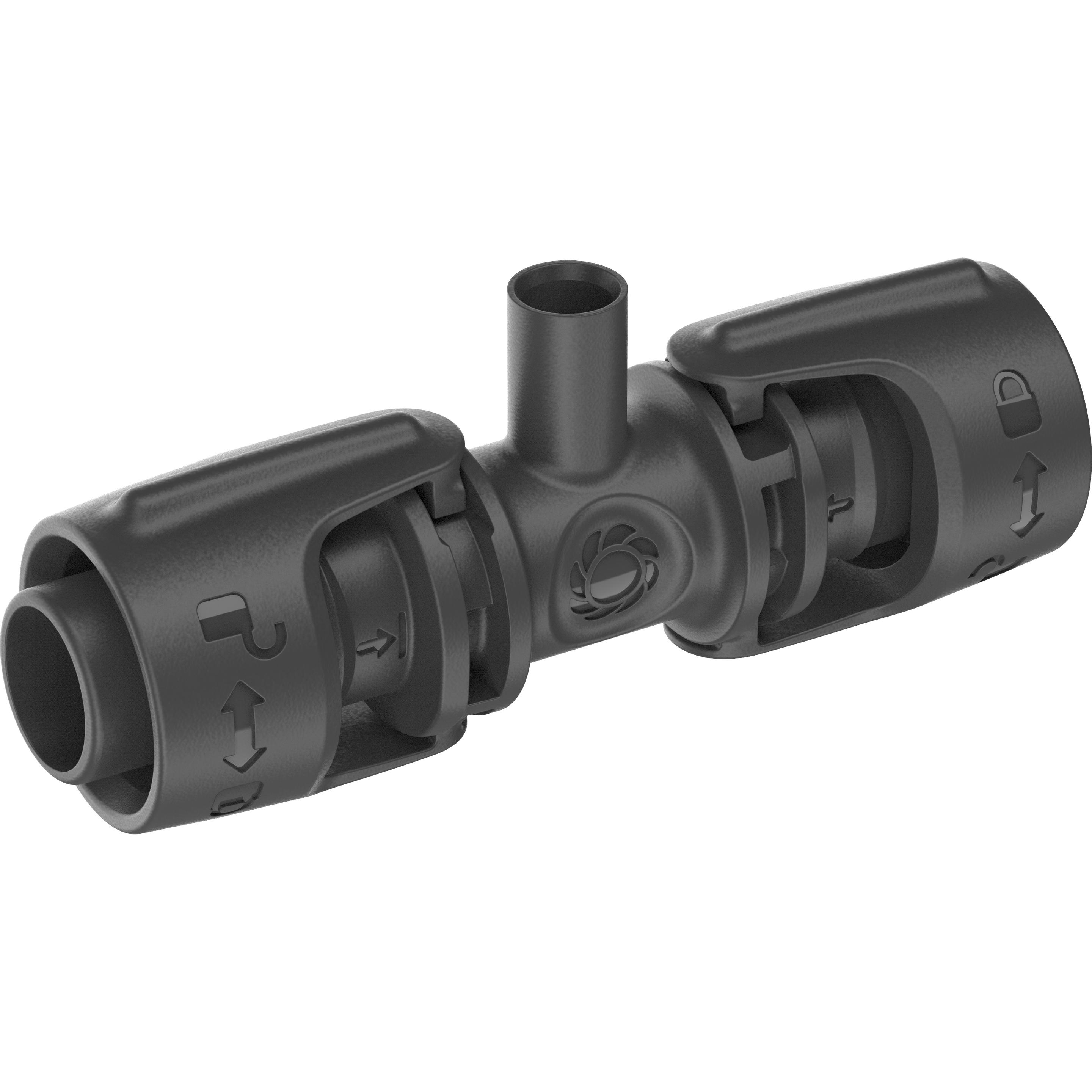 Gardena, Bewässerungssystem, Micro-Drip-System T-Stück für Sprühdüsen (Tropfbewässerung Verbinder + Abzweiger)