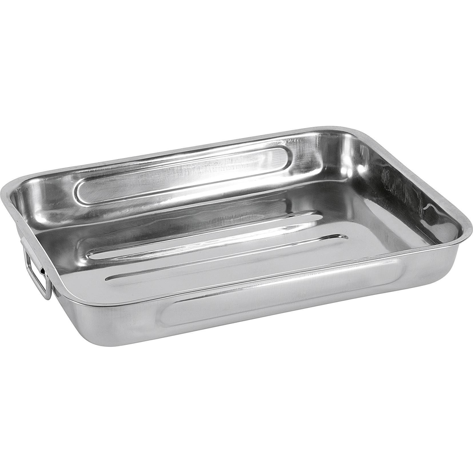 Krüger Vierkantpfanne Edelstahl, Pfanne + Kochtopf, Silber