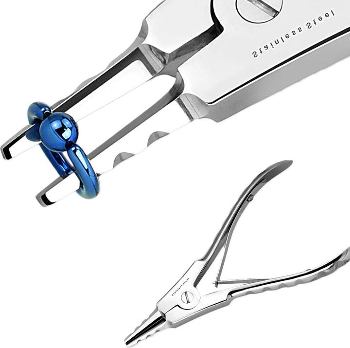 Star Piercing Grosse Ring Öffnungszange (Nr. 7) (ohne Messing, Chirurgenstahl 316L)