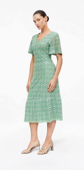 Produktbild s.Oliver Midi-Kleid mit Glitzergarn und Ajourmuster (42)