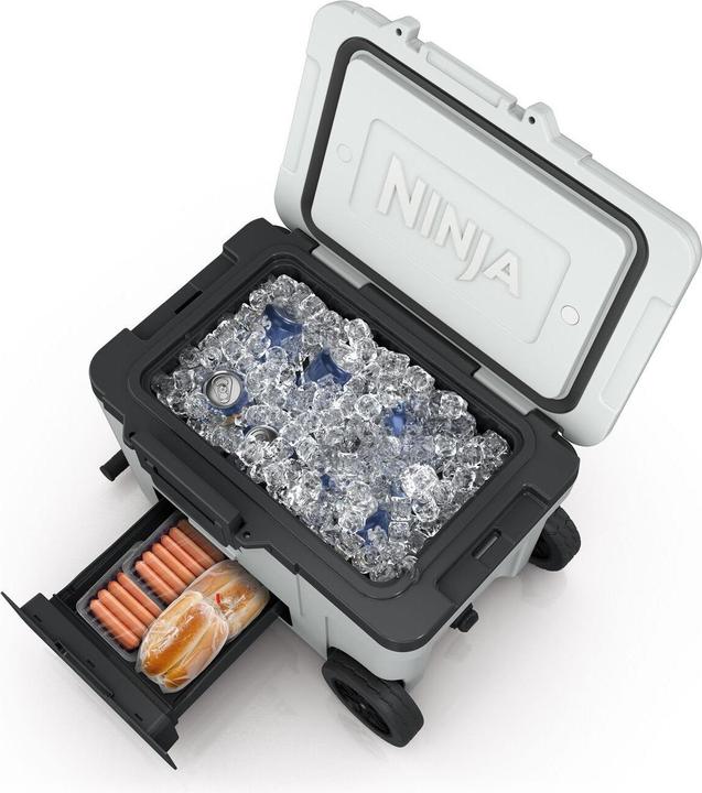 Produktbild Ninja FrostVault Kühlbox mit Rollen und Isolierung, integrierter Dry Zone Schublade für Lagerung bei