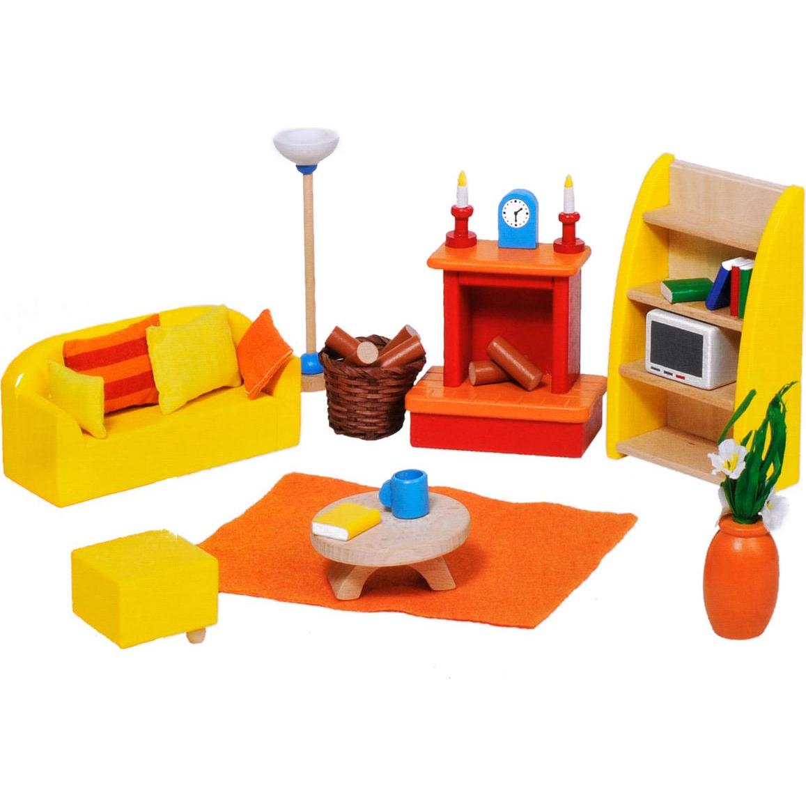 Goki Puppe Haus Möbel Wohnzimmer (51904)
