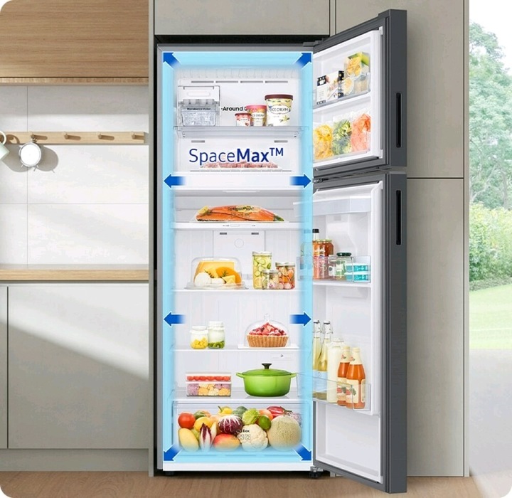 Actual product image Samsung BESPOKE AI 393 Double Door Refrigerator (393 l)