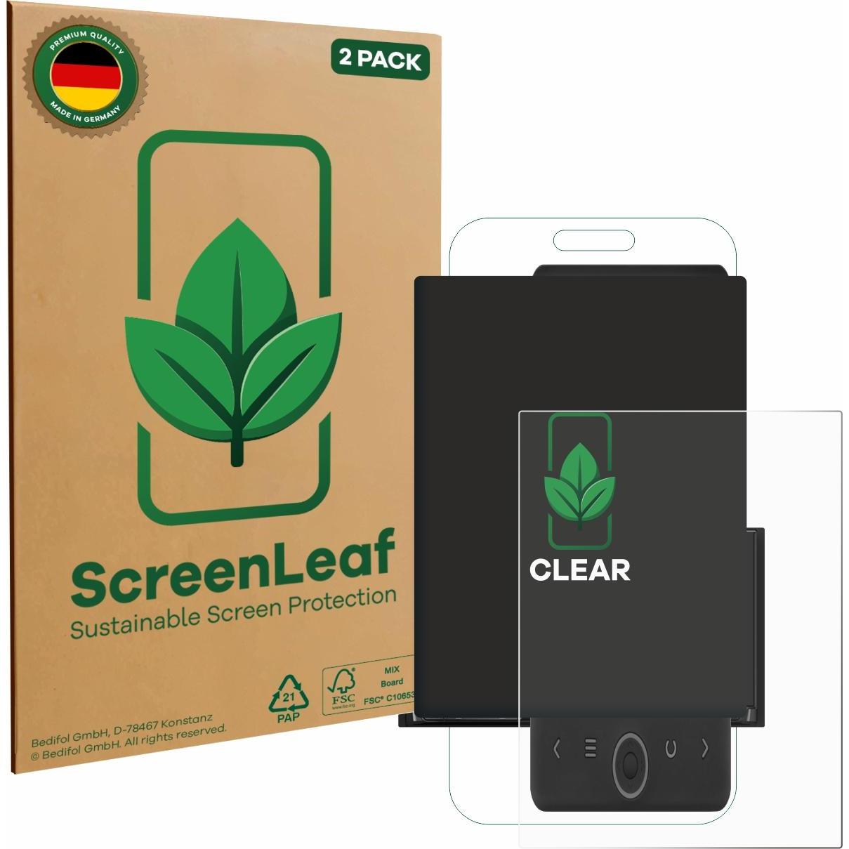 ScreenLeaf Pellicola protettiva, Proteggi Schermo Sostenibili, Clear, Antigraffio, Accessori per eReader, Trasparente