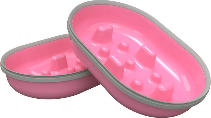 Produktbild Sure PetCare Foderskål Slow til Surefeed, Pink - brun box, 2 stk.