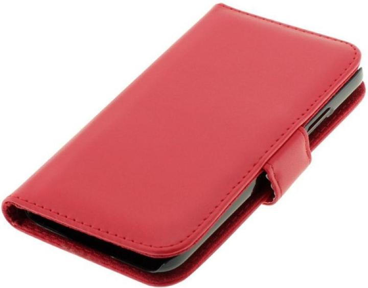 Produktbild König Design OTB Tasche für Samsung Galaxy S5 / S5 Neo Bookstyle rot (Samsung Galaxy S5, Samsung Galaxy S5 Neo)