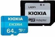 Actual product image Kioxia Exceria (64 GB, microSDXC, U1, UHS-I)
