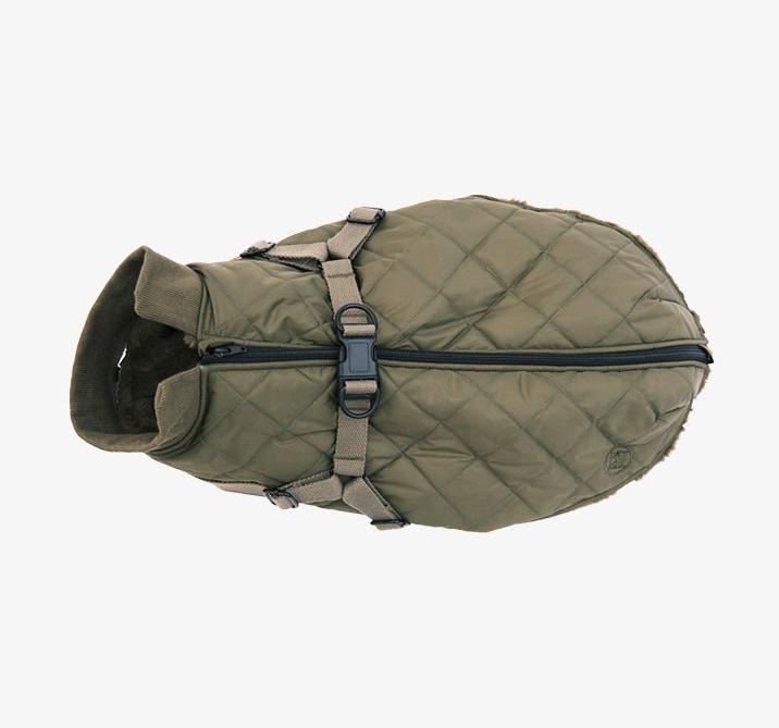 Actual product image Pet & Co. Ruby - Padded coat with harness - Olive (Dog coat)