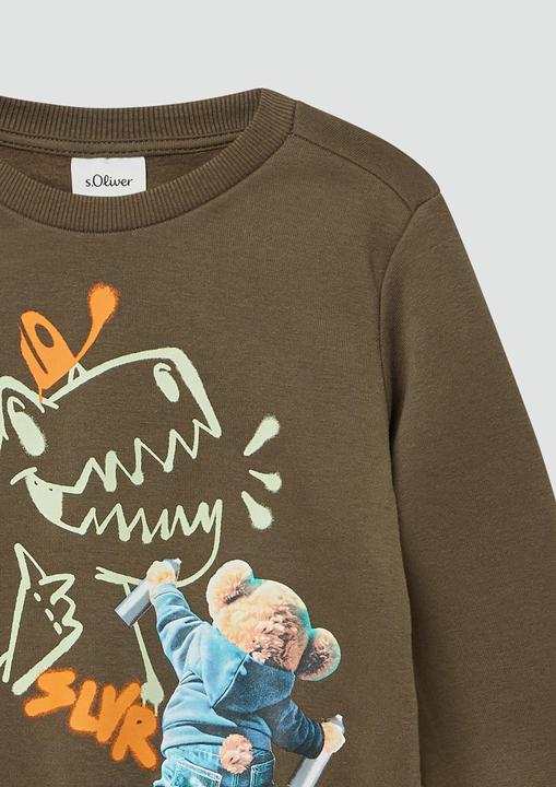 Produktbild s.Oliver Sweatshirt Kuscheliges Sweatshirt mit Fotoprint (140)